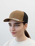 Бейсболка FLEXFIT арт. 6606T (коричневый / черный)